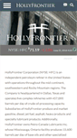 Mobile Screenshot of investor.hollyfrontier.com